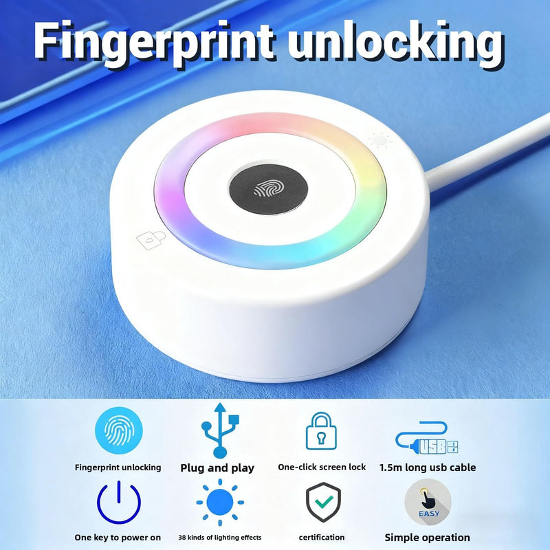 [AUSTRALIA] - USB Fingerprint Reader, Portable USB Mini Fingerprint Scanner, 360 Degree Touch Speedy Matching, Support for windows10 11 PC Laptop Non Password Login 