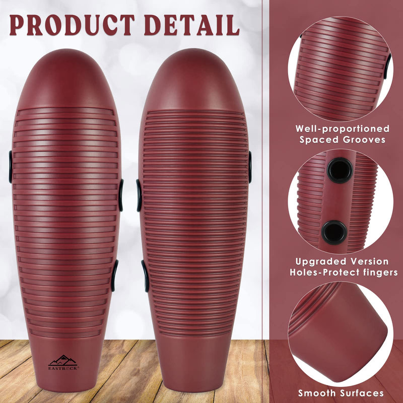 [AUSTRALIA] - EASTROCK Guiro Instrument 3.9"x13" Fish Shaped Latin Percussion Instrument with 2 Scrapers Guiro Instrument Musical Training Tool for Beginners and Professional Band Accompaniment Large Redbrown 