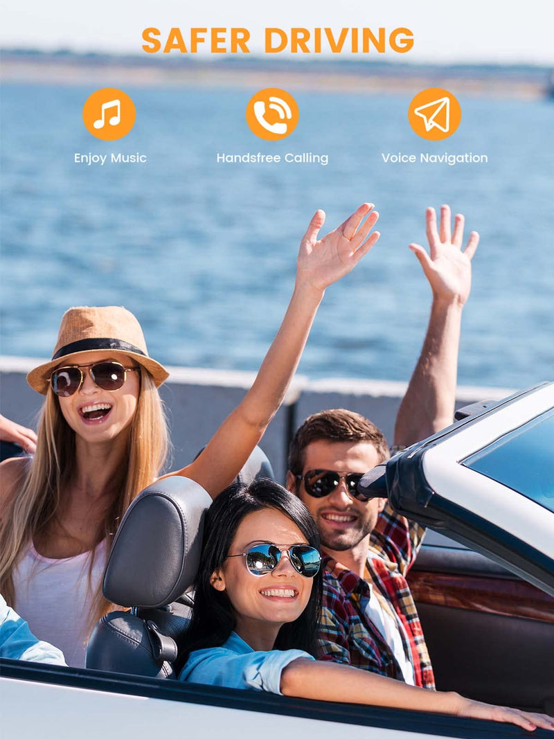[AUSTRALIA] - MaedHawk Portable Bluetooth 5.3 Wireless Audio Receiver, Rotatable 3.5mm Adapter for Car Home Stereo Speaker Wired Headphones, Hands-Free Calls 