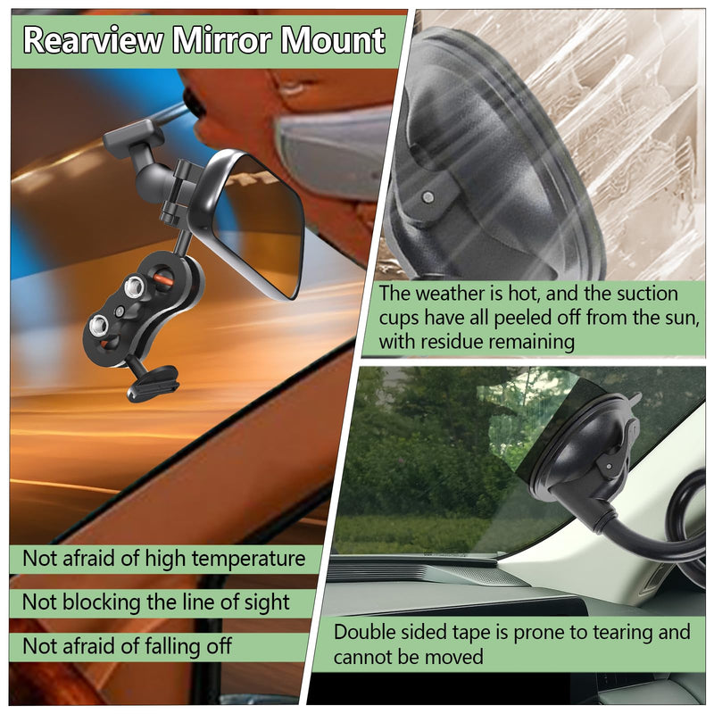[AUSTRALIA] - Dash Cam Mount, Aluminum Rearview Mirror Bracket Installation Kit, for Rove R2-4K, R2-4K PRO and R2-4K Dual Car Dash Cams 