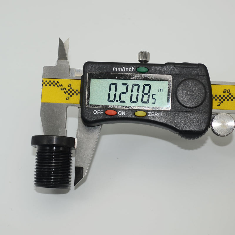 [AUSTRALIA] - 2 Pcs Thread Adapters and Washers, 1/2 * 28-3/4 * 16, Black 