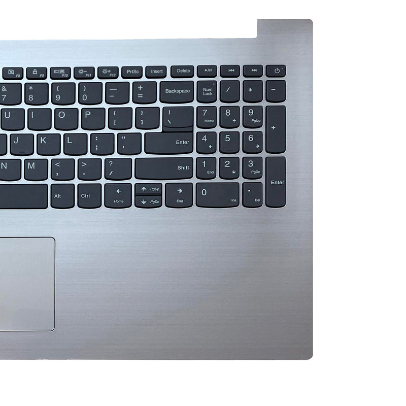 Replacement for Lenovo IdeaPad 320-15 320-15IKB 330-15AST 320-15IAP 320-15ABR Laptop Upper Case Palmrest Keyboard Touchpad Assembly Part 5CB0N86311 80XS0024US SN20M63090 Top Cover Sliver