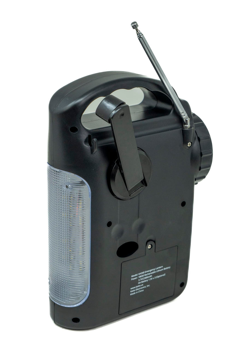 [AUSTRALIA] - Kaito KA340 Solar Dynamo Hand Crank Rechargeable LED Camping Lantern for Emergency AM/FM/SW NOAA Weather Alert Solar Radio with Bluetooth, Flashlight, Phone Charger, MP3 Player & Siren (Green) Green 