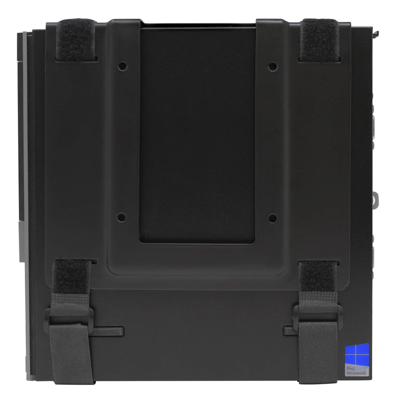 HumanCentric SFF Under Desk PC Mount & Wall Mount Bracket | For Small Form Factor Desktop Tower, UPS Wall Mount Bracket, Adjustable CPU Holder with Straps, Hardware Included