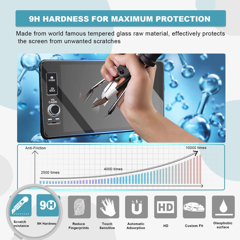 CDEFG for 2023 2024 Refresh CRV Screen Protector for 2023 2024 Honda CR-V EX-L Sport Touring 9 Inch Touch Screen Protector Foils Navigation Display Screen Protective Film Tempered Glass HD Clear 2023 9IN Screen