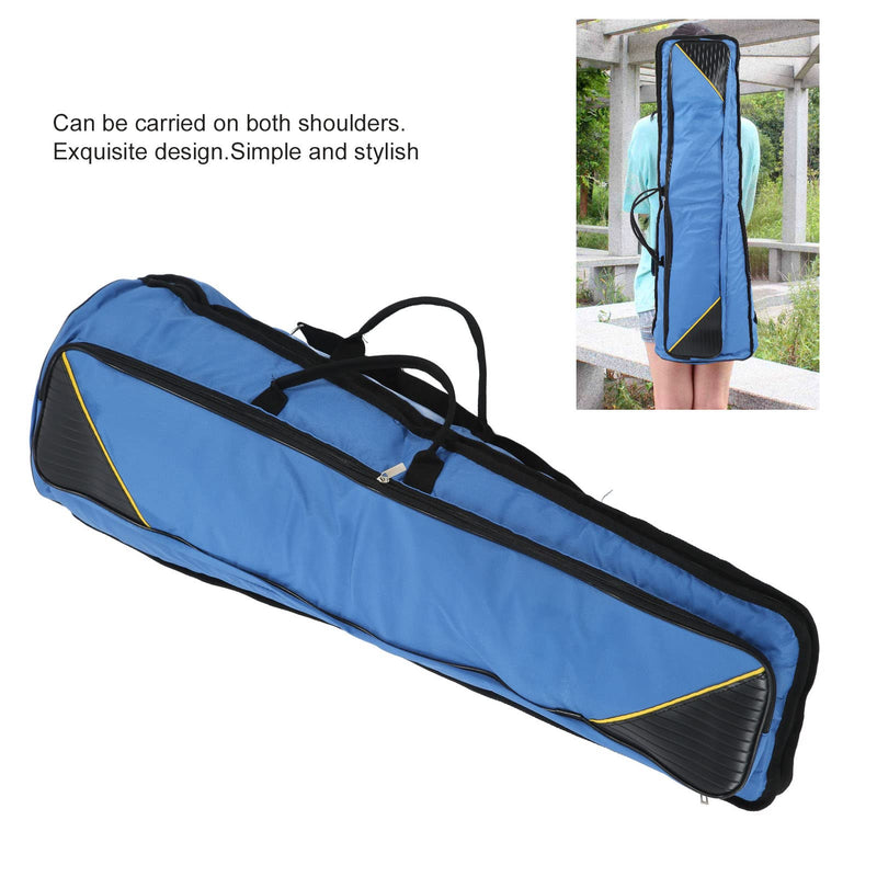 Trombone Bag, Oxford Cloth Trombone Shoulders Bag Handbag, Trombones Gig Carrying Backpack Case for Musical Instrument (Blue) Blue