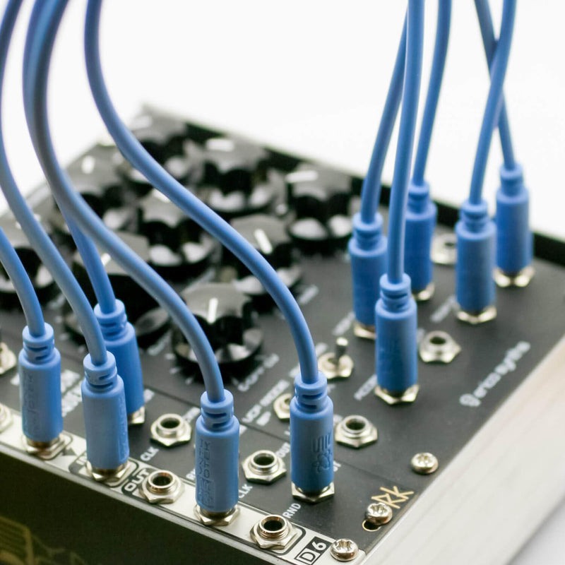 Eurorack Patch Cables - 20 Pack! 3.5mm 1/8 inch Mono 6" 12" 18" 24" (15cm, 30cm, 45cm, 61cm)