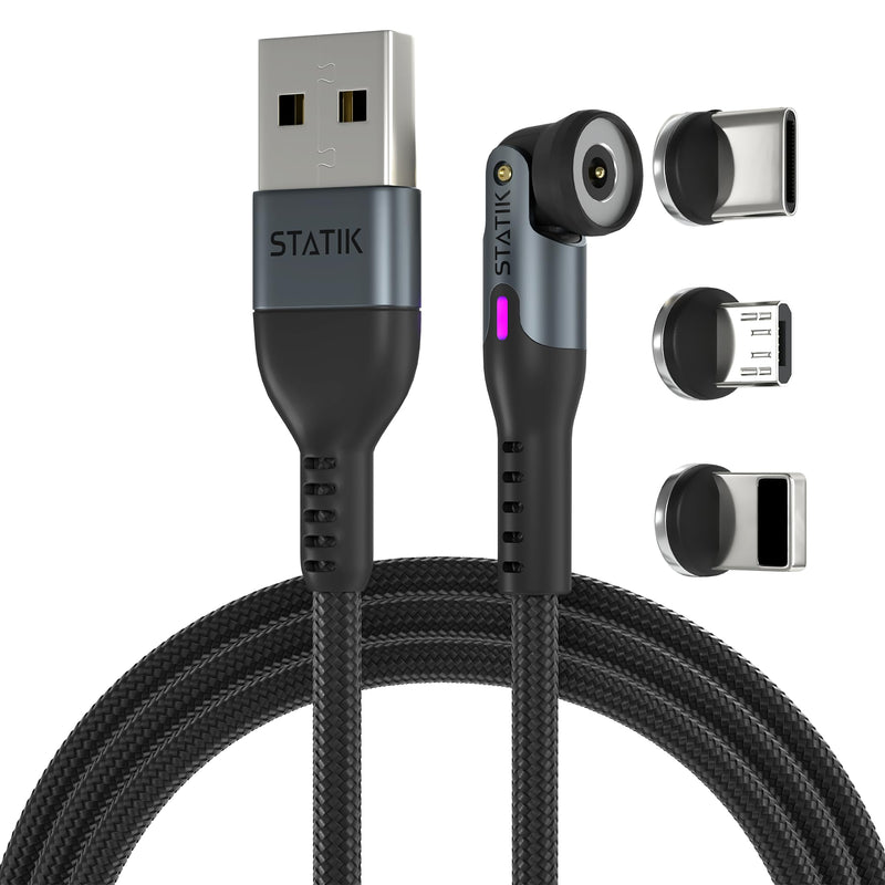 Statik 360 Pro Gen2 Charging Cable (6ft) & GaN Charger (100W)