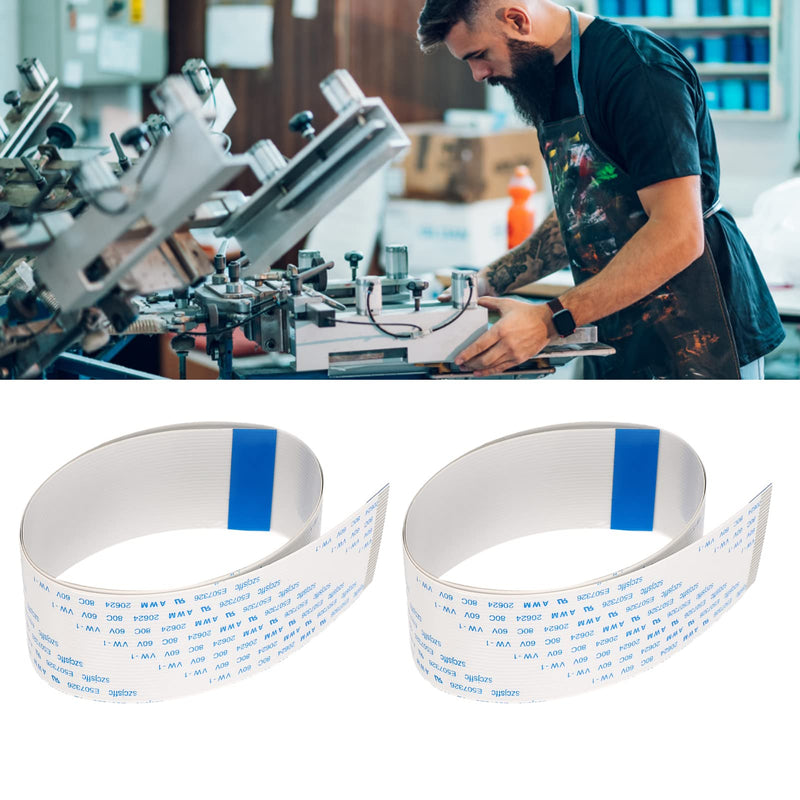 2pcs Flexible Flat Cable FFC Flexible Ribbon Cable for XP600 TX800 Printer Accessory(24in) 24in