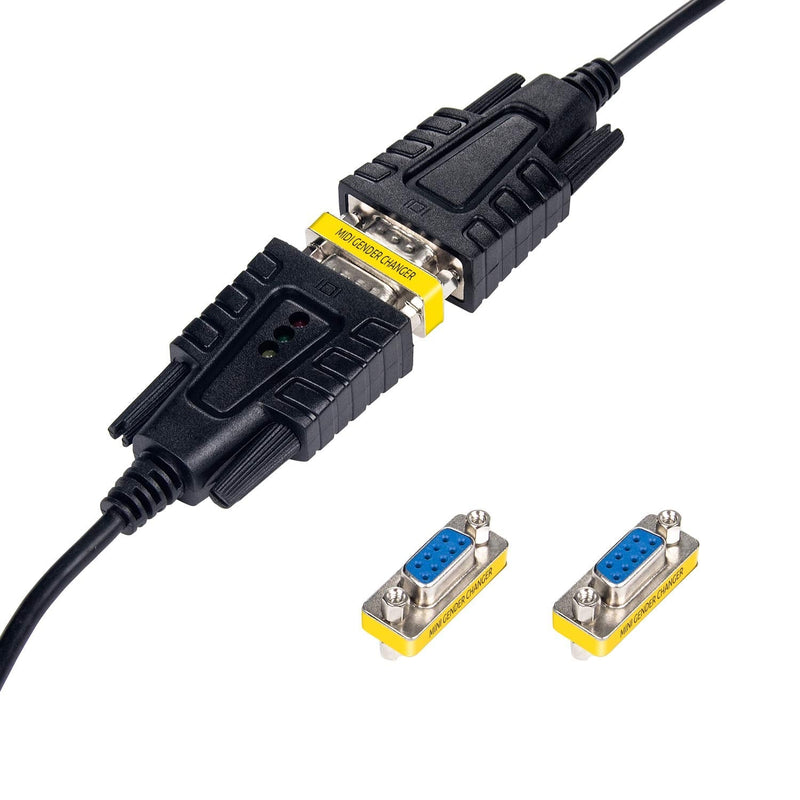 DriverGenius RD232F2F DB9 Serial RS232 COM Gender Changer - for USB to RS232 Serial Cable Adapter (Female/Female) F/F