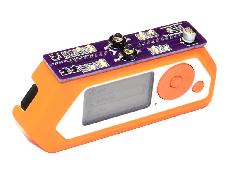 Double Barreled IR LED Blaster Dazzler 850nm Competible with Flipper Zero, Purple