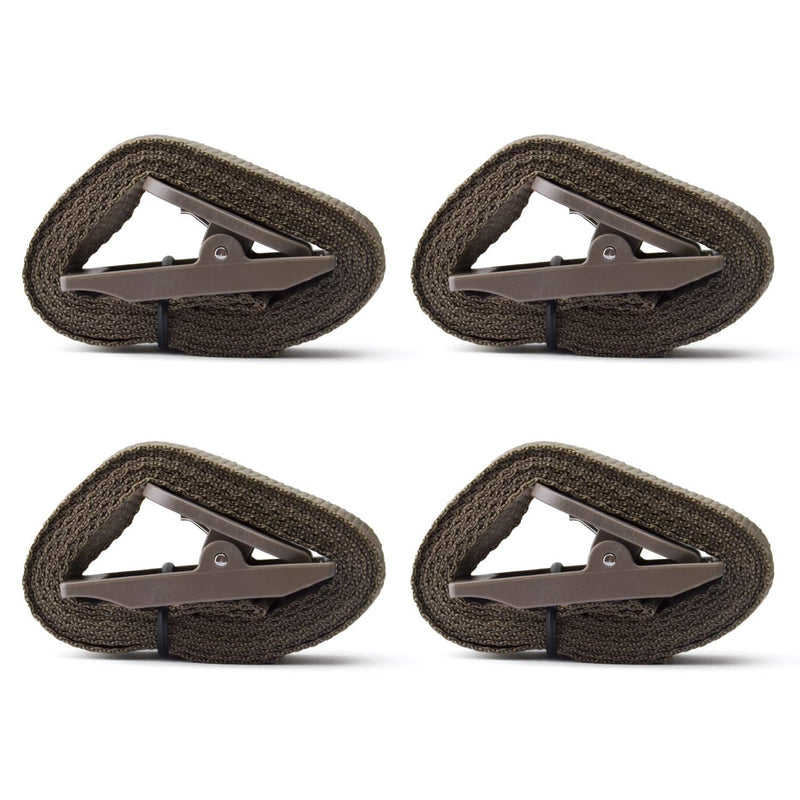 Wildlife Trail Camera Mounting Straps, Nylon Fiber Straps, Deer Camera Tree Belts Kit for Hunting Game Cameras Accessory Dark Olive 4pcs