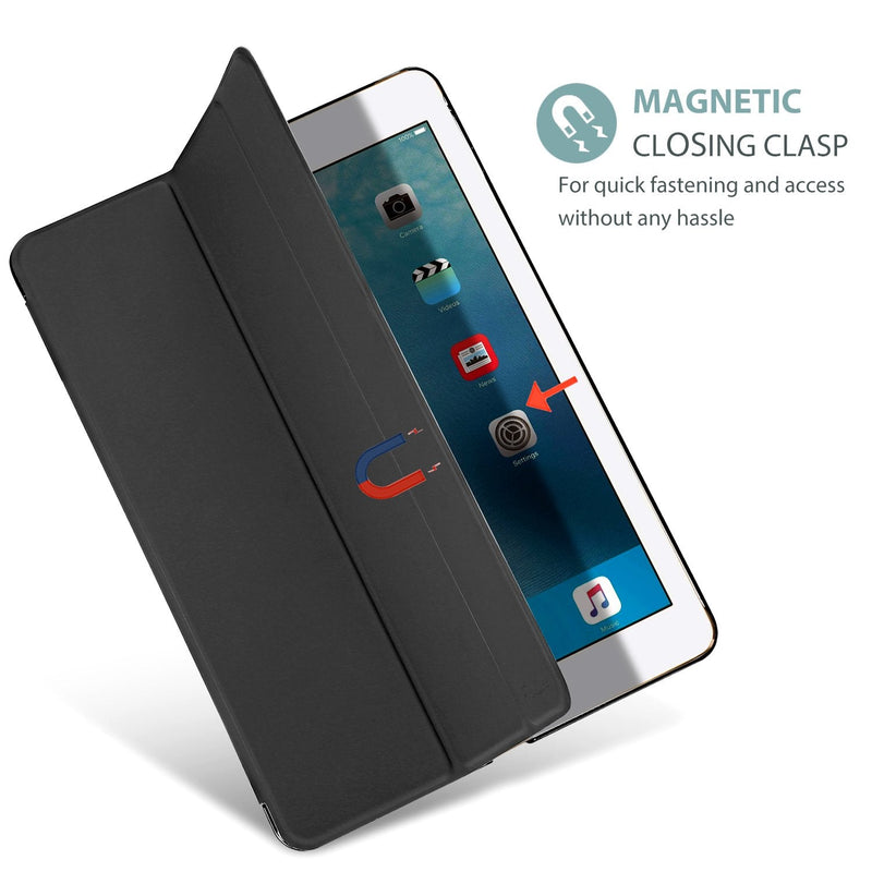 Smart Case for 10.5” iPad Air 3rd Generation 2019 / iPad Pro 2017, Slim Stand Cover with Translucent Frosted Back for iPad Air 3 -Black Black
