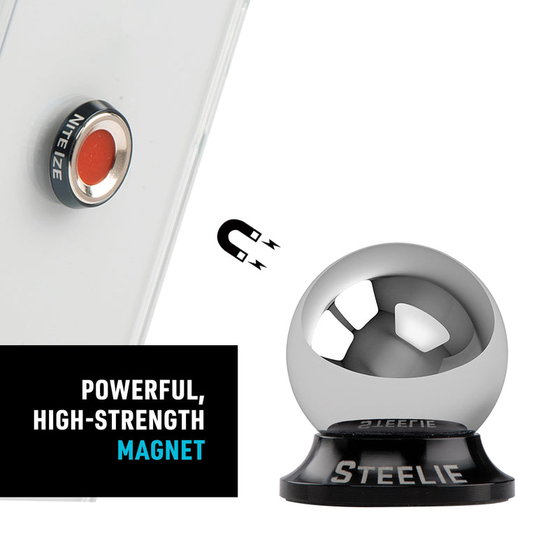[AUSTRALIA] - Nite Ize Steelie Original Dash Kit - Magnetic Phone Mount for Car Dashboard - Car Phone Holder with Strong Steelie Magnet & 3M VHB Adhesive 