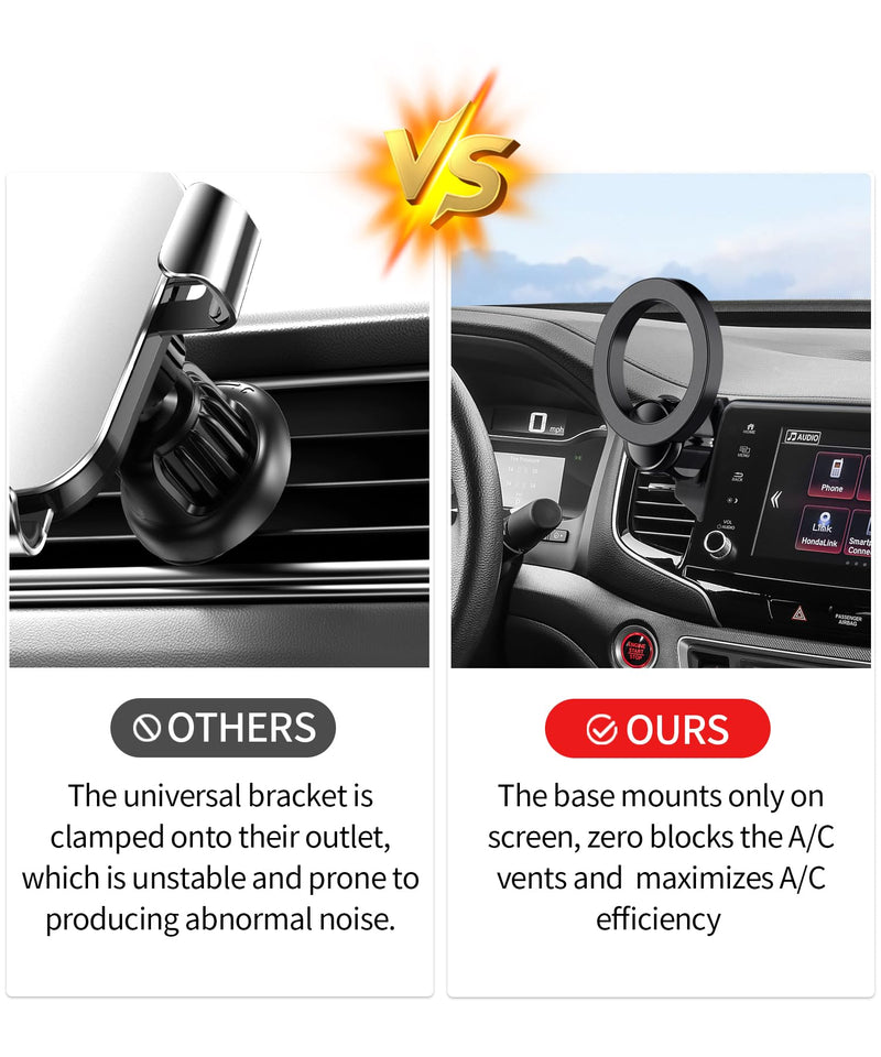 Car Phone Holder for Honda Pilot 2016-2020, Ridgeline 2017-2020 5/8" Screen | Honda Passport 2019-2020, Magsafe Accessories Magnetic Cell Phone Mount Clip Compatible with iPhone,3D fit Navigation Bracket Compatible with MagSafe