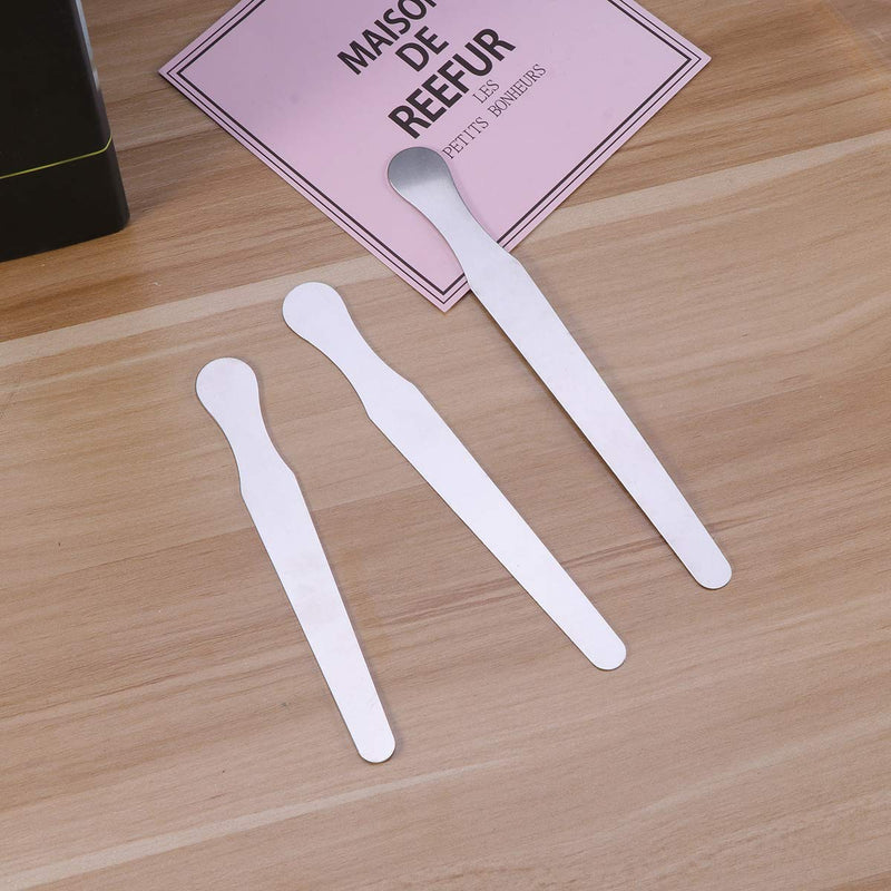 SuPVOX 3 x Stainless Steel Tongue Spatulas with Cheek and Lip Squeegee (14cm+16cm+18cm)