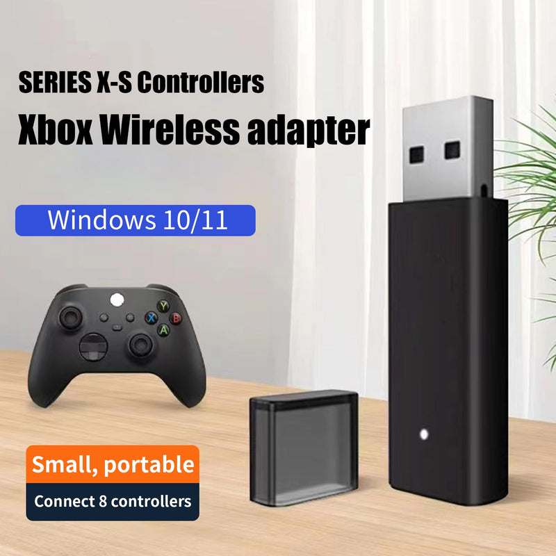 Wireless Adapter for Controller Xbox, Bluetooth Adapter for Controller Xbox One/Xbox One X S/Xbox Series X S/Elite, Compatible with Windows 10/11/8/8.1/7