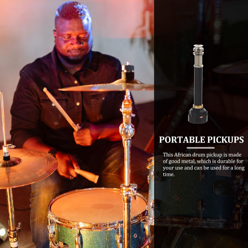 [AUSTRALIA] - Vaguelly African Drum Pickup - Metal Mic Amplifier for Cajon and Hand Drums Enhances Sound Clarity Perfect for Music Lovers 