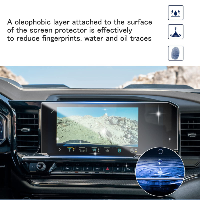 SHAOHAO 2022 2023 2024 Chevy Silverado 1500 Screen Protector 13.4 Inch for 2022-2024 Chevy Sliverado&GMC Sierra Accessories, for 2022-2024 Chevrolet Silverado 1500&2024 Silverado 2500HD/3500HD (LT, RST, LTZ, High Country, LT Trail Boss, ZR2, ZR2 Bison)...