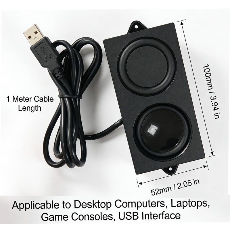 Gikfun USB Computer Speaker, 4Ohm 5W Woofer, for Arduino, PC, Laptop | Loudspeaker with Plug and Play Desktop, and Game Console Diy