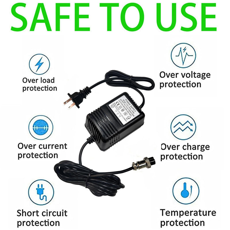 AC 17V 600mA Power Adapter 3-Pin Connector for Stanton M304 Mixer,Alesis Multimix 8 USB,yamaha PA-10,MG10U,Yamaha 8 Channel,Yamaha Mixer,Behringer Mixer