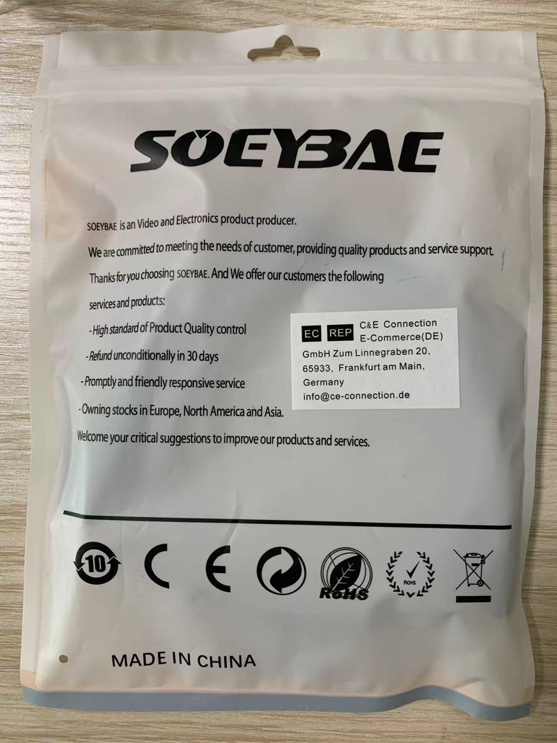 SOEYBAE Microphone Cable XLR Male to Female 0.5M/1.5FT,Noise-Cancelling Mic Speaker Cable,for Audio Sound Consoles, Power Amplifier