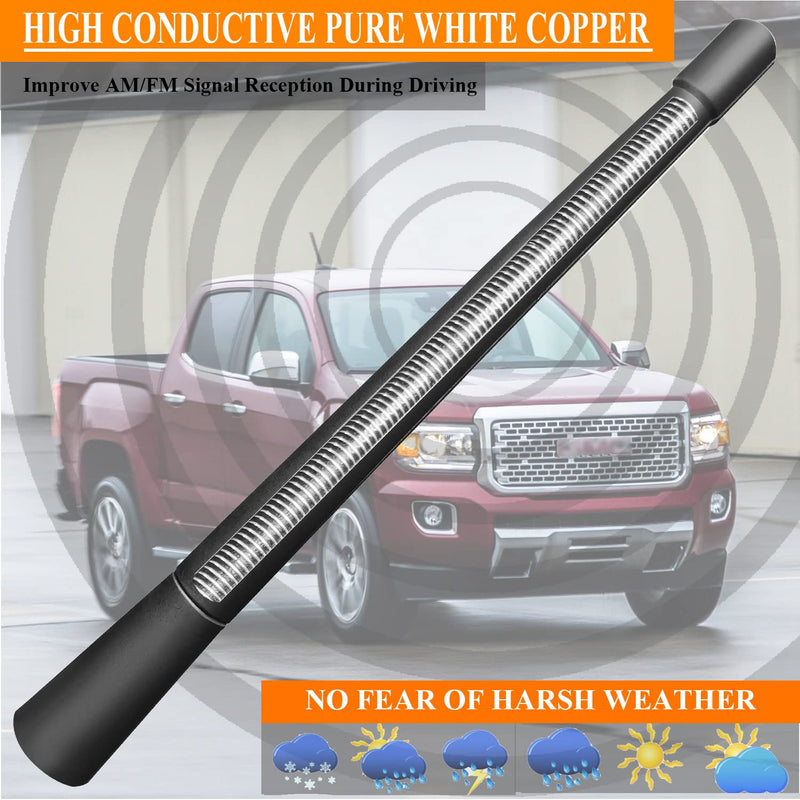 [AUSTRALIA] - 7 Inch Antenna Replacement for GMC Canyon (2015-2022), GMC Canyon Antenna, Flexible Rubber Antenna Mast 