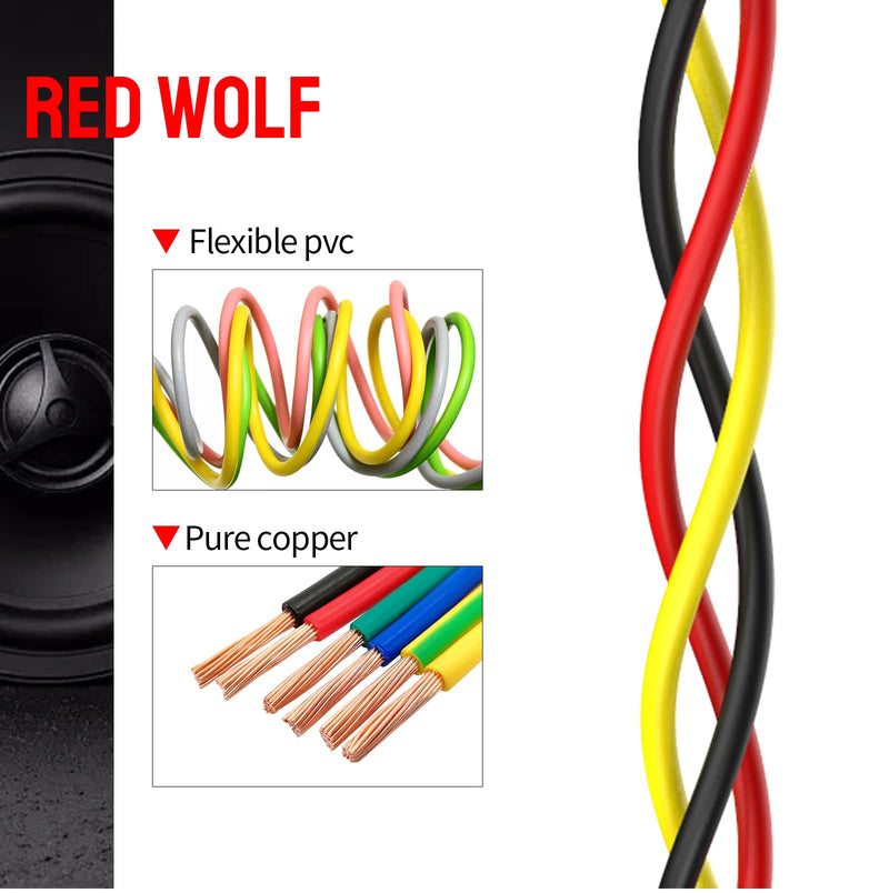 RED WOLF Radio Wire Harness Compatible with 2013-2017 Hyundai Elantra/Santa Fe, 22014-2018 Kia Forte Sorento MP3 CD Player Connector Plug Aftermaket Stereo Installation