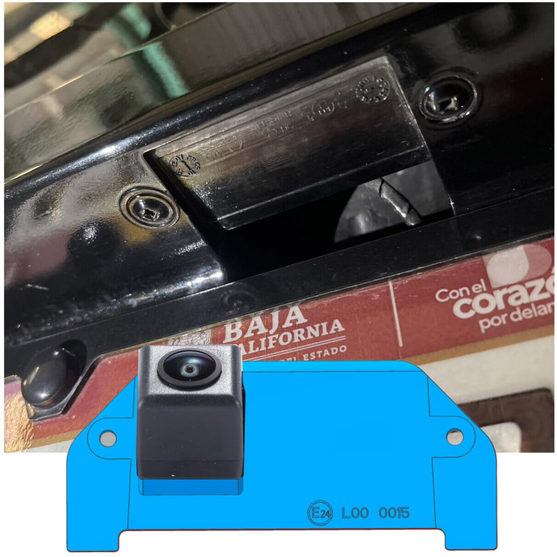 HD 170° Wide Angle License Plate Light Rear View Reversing Backup Camera Parking Aids System Compatible with Dodge Charger/Challenger/Magnum/Avenger/Dart/Chrysler 300 300C Touring 300M LX/Lancia Thema