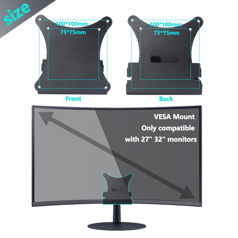 S39C VESA Adapter Compatible with Samsung 27" 32" S39C T55 Monitor | S27C392EAN Mount Adapter C27T550FDN VESA Adapter for LC27T550FDNXZA, LS27C394EANXGO, LS27C392EANXGO, LS32C392EANXGO Monitor）