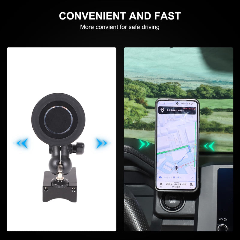 TOYCIDFG Magnetic Phone Holder Rotatable Compatible with Toyota Tacoma 2024 2025 2026, Dashboard Start Button Upon Attached Car Phone Mounted Accessories (Magnetic Holder) Magnetic Holder