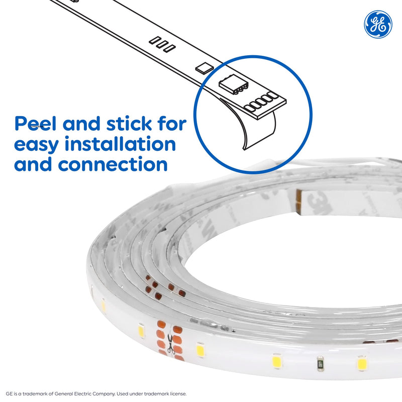 [AUSTRALIA] - GE LED Tape Light, Indoor Plug-in Strip Light, Color Changing, 10ft 10 ft 1 pack 