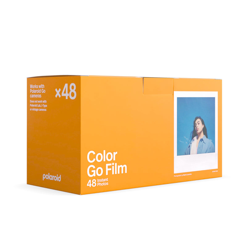 Polaroid Go Color Film - 48 Photos - 3 Double Packs Bulk Film (6212),white frame White Frame