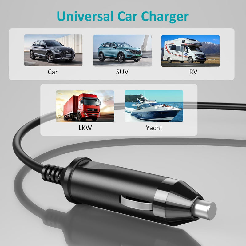 ZOZO 100W USB C Laptop Car Charger for Dell Latitude Latitude/XPS/Inspiron MacBook Pro/Air Lenovo ThinkPad/Yoga/IdeaPad HP Spectre/Elitebook, Samsung Acer Asus Zenbook Chromebook Car Adapter Charger