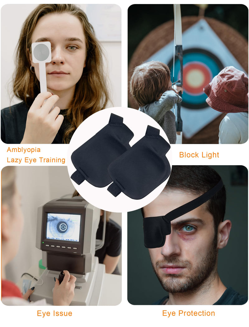 Eye Patch, 2PCS Medical Eye Patches for Adults Kids, 3D Amblyopia Lazy Eye Patches for Right Eye (Right)