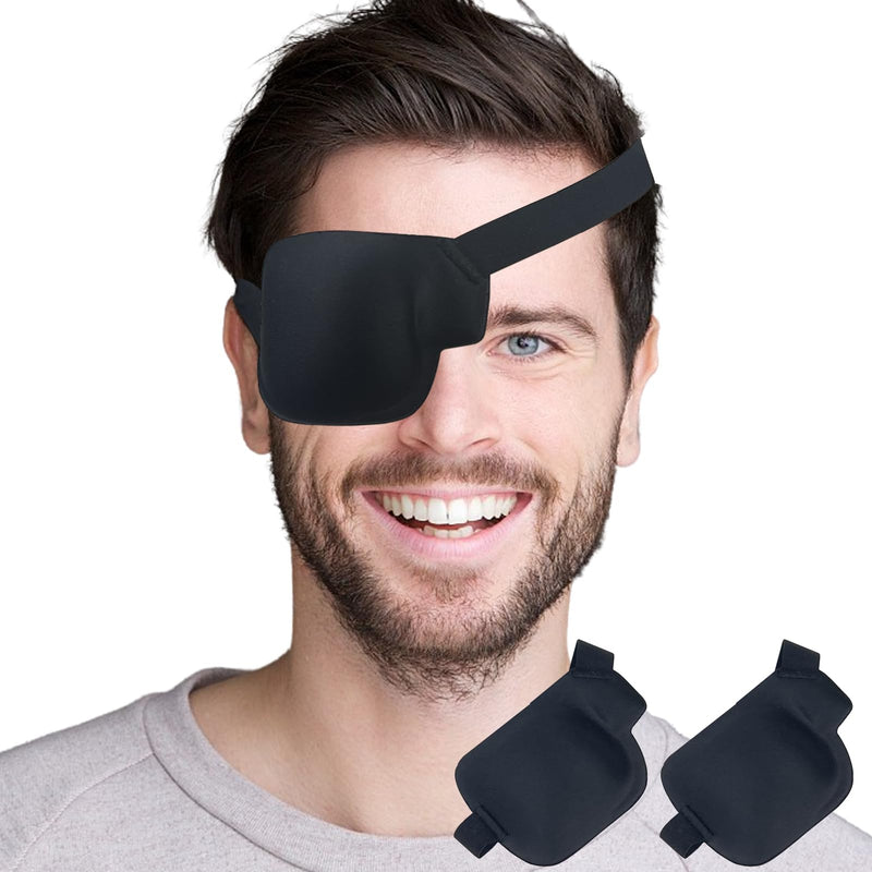 Eye Patch, 2PCS Medical Eye Patches for Adults Kids, 3D Amblyopia Lazy Eye Patches for Right Eye (Right)