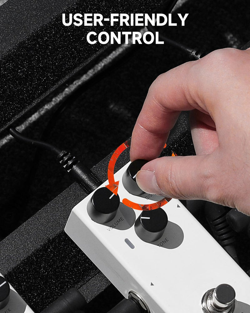 Donner EMBARK 02 Distortion Guitar Pedal, DIY Shell, Electric Guitar, Analog Guitar Effect Pedal, true bypass