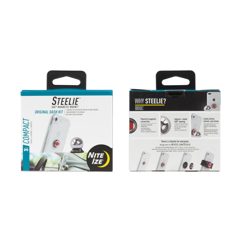 [AUSTRALIA] - Nite Ize Steelie Original Dash Kit - Magnetic Phone Mount for Car Dashboard - Car Phone Holder with Strong Steelie Magnet & 3M VHB Adhesive 