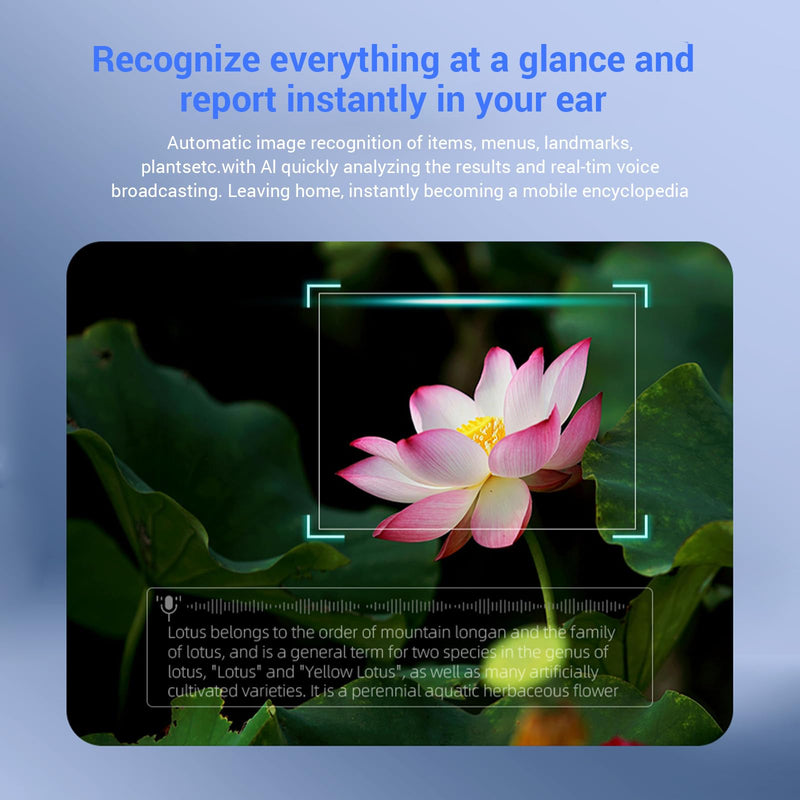 MEGREZ AI Smart Glasses with Camera, Hands‑Free Smart Sunglasses | 1080P video recording, real‑time translation, object recognition, audio music playback, ideal for travel, vlogging & meetings