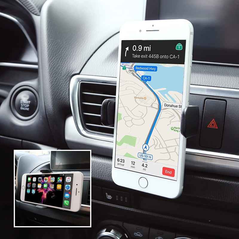 Kenu Airframe Pro | Universal Vent Car Phone Mount Holder for iPhone, Android, Pixel, Samsung, LG, Moto, Huawei, Nokia, and Large to XL Smartphones Black Large to XL Phones