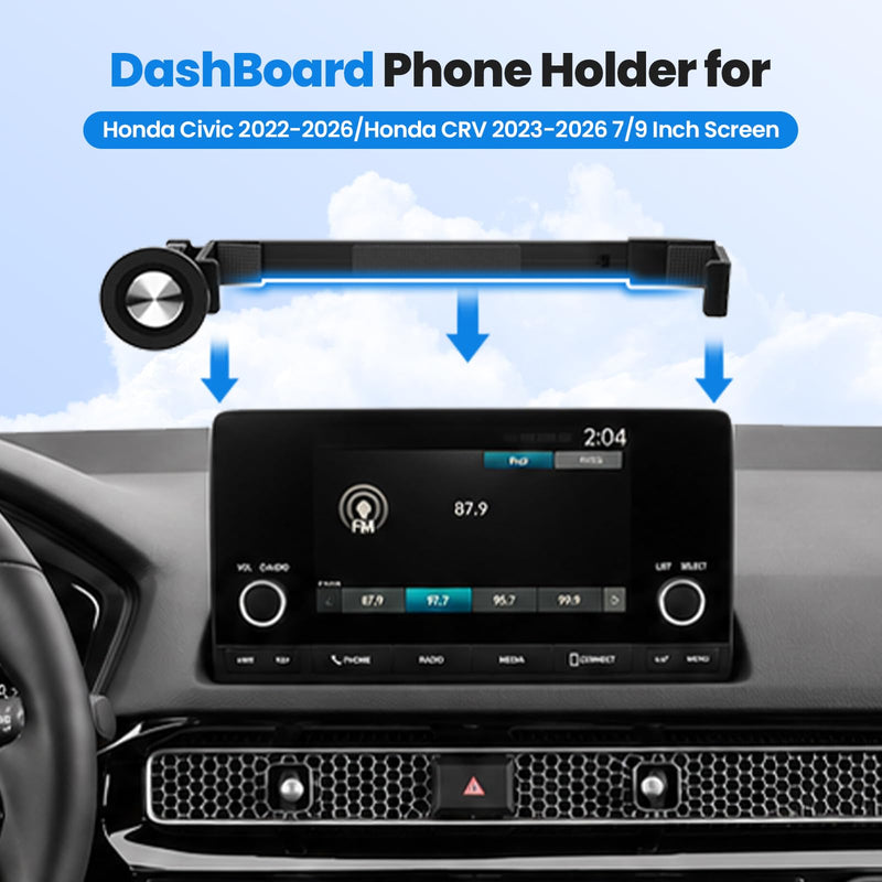 Karltys Upgraded Magnetic Phone Holder for Toyota RAV4 2019-2025 Accessories, 7/8-inch Screen Magnetic Phone Mount for Toyota RAV4 RAV4 2019-2025 7/8" Car Magnetic Screen Phone Holder