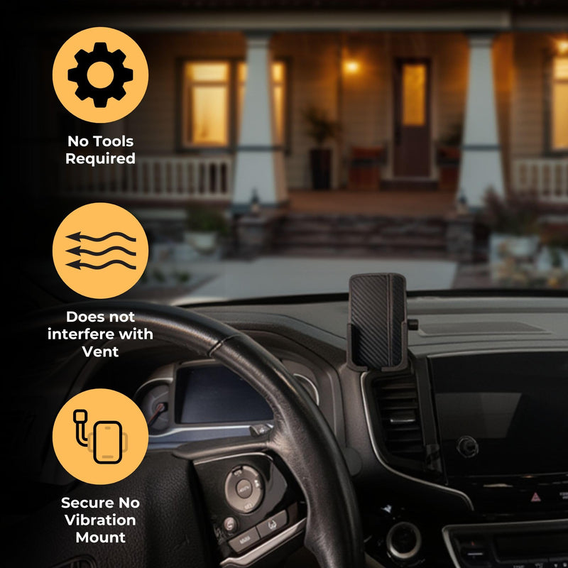 Phone Holder for Honda Pilot 2016-2022 Model Years/Custom Made/Easy to Install/No Tools Required