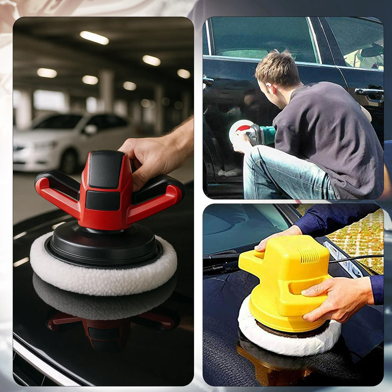 Polishing Machine, Polishing Attachment Cordless Screwdriver, 4 Pieces Polishing Hoods, 250 mm Polishing Pads, Lambswool Polishing Discs for 220 mm-250 mm Polishing Machines, for Car Paint Care, Wax