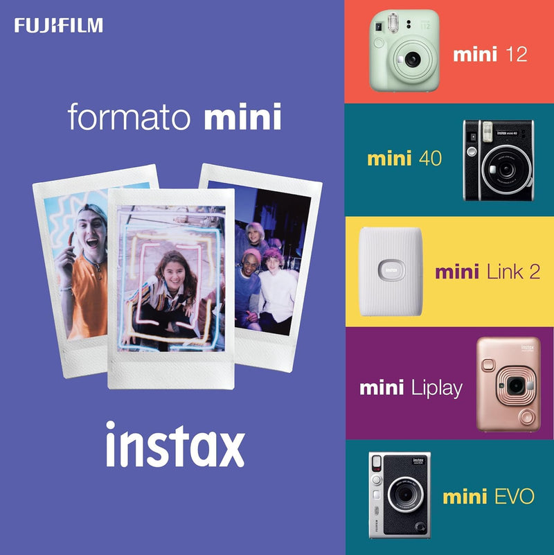 FUJIFILM Instant Mini Stone Gray Film Bundle 30 Shot with BluebirdSales Microfiber Cleaning Cloth, ISO 800, Credit-Card Size, Easy Load for All Instant Mini Cameras & Printers 30 Shots