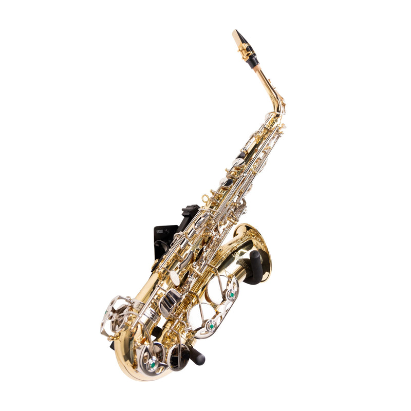 [AUSTRALIA] - Gator Frameworks Wall Hanger for Alto / Tenor Saxophone; (GFW-SAXHNGR-BLK) 