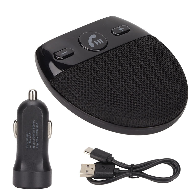 Bluetooth Car Speaker, Handsfree Bluetooth Car Speakerphone Multipoint Speaker Phone, Support Siri Voice Assistant, with Auto Power On Off Omni Mic Digital Amplifier