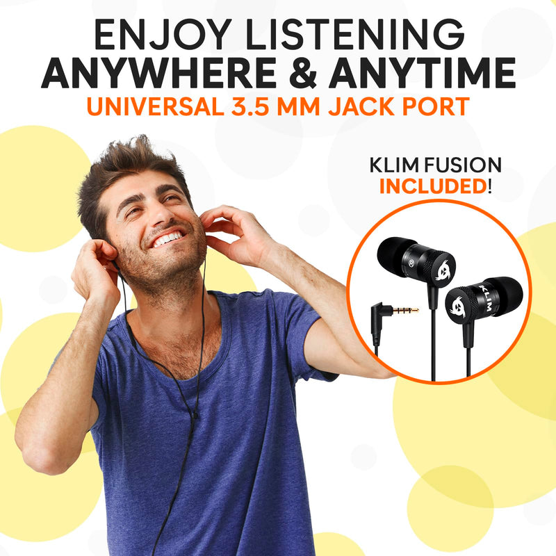 [AUSTRALIA] - KLIM K7 Cassette Tape Player - Cassette to MP3 Converter - Portable - Built-in Microphone & Speaker - Rechargeable Battery - Earphones - 16GB SD Card - Black-Orange Black Orange 