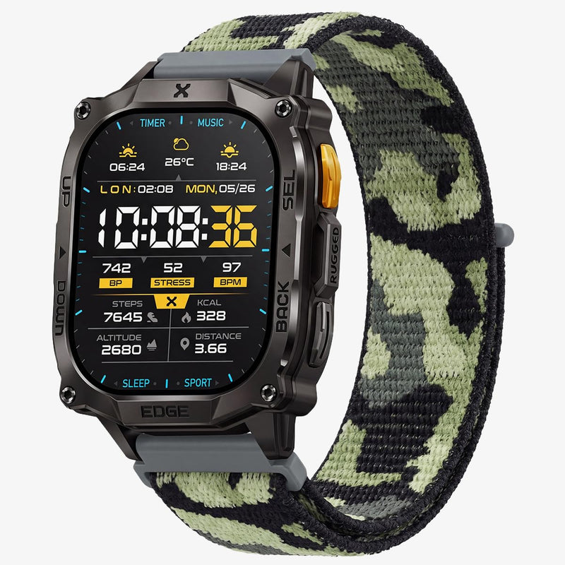 CARBINOX Band Durable 22mm Compatible Smartwatches Adjustable, Secure Fit Multi-Color 6 Pack