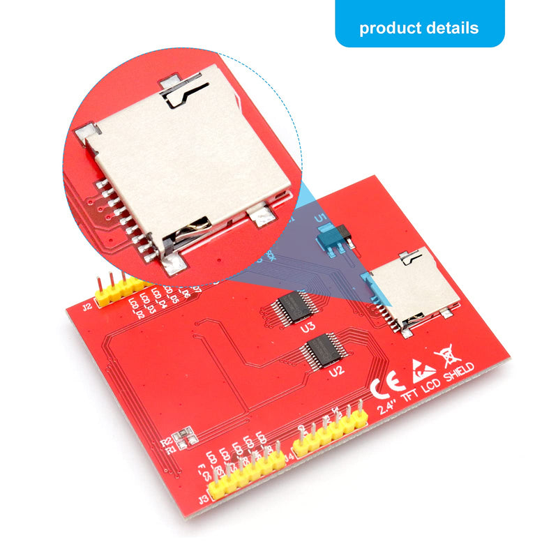 ARCELI 2.4 Inch ILI9341 240X320 TFT LCD Display with Touch Panel LCD for Arduino UNO