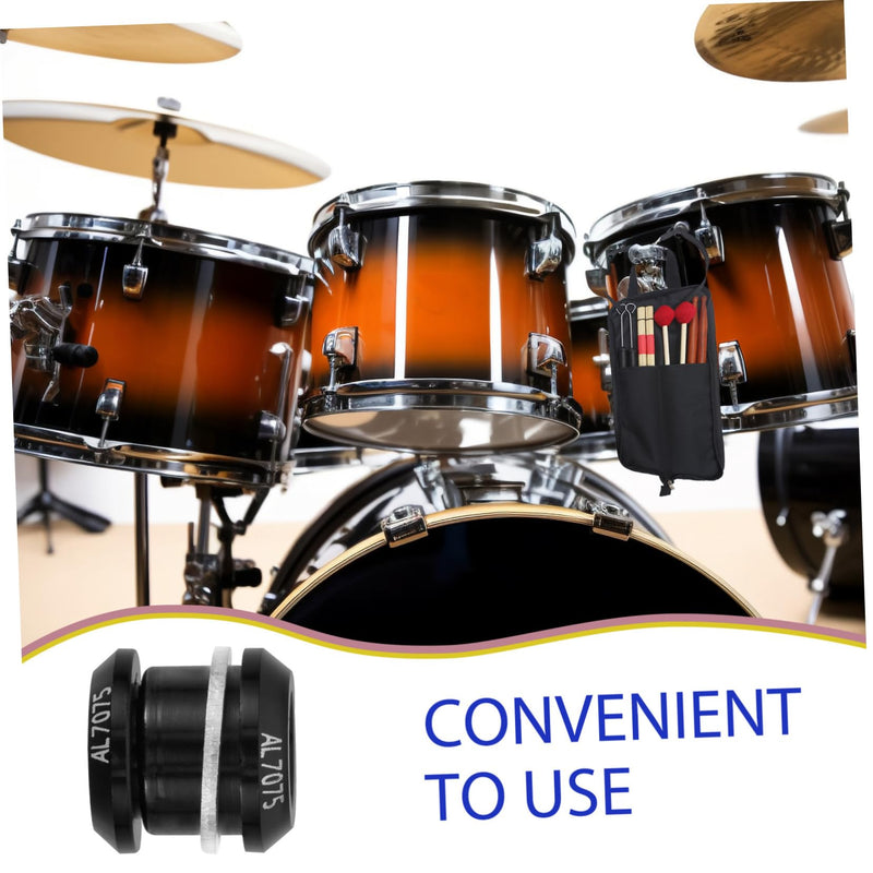 Snare Drum Air Hole Screw Drum Air Vent Bass Drum Accessories Drum Repair Snare Drum Kit Air Vents for Bass Drum Air Vents for Snare Drum Metal Aluminum Alloy Key 1.10X0.70X0.70CM Black